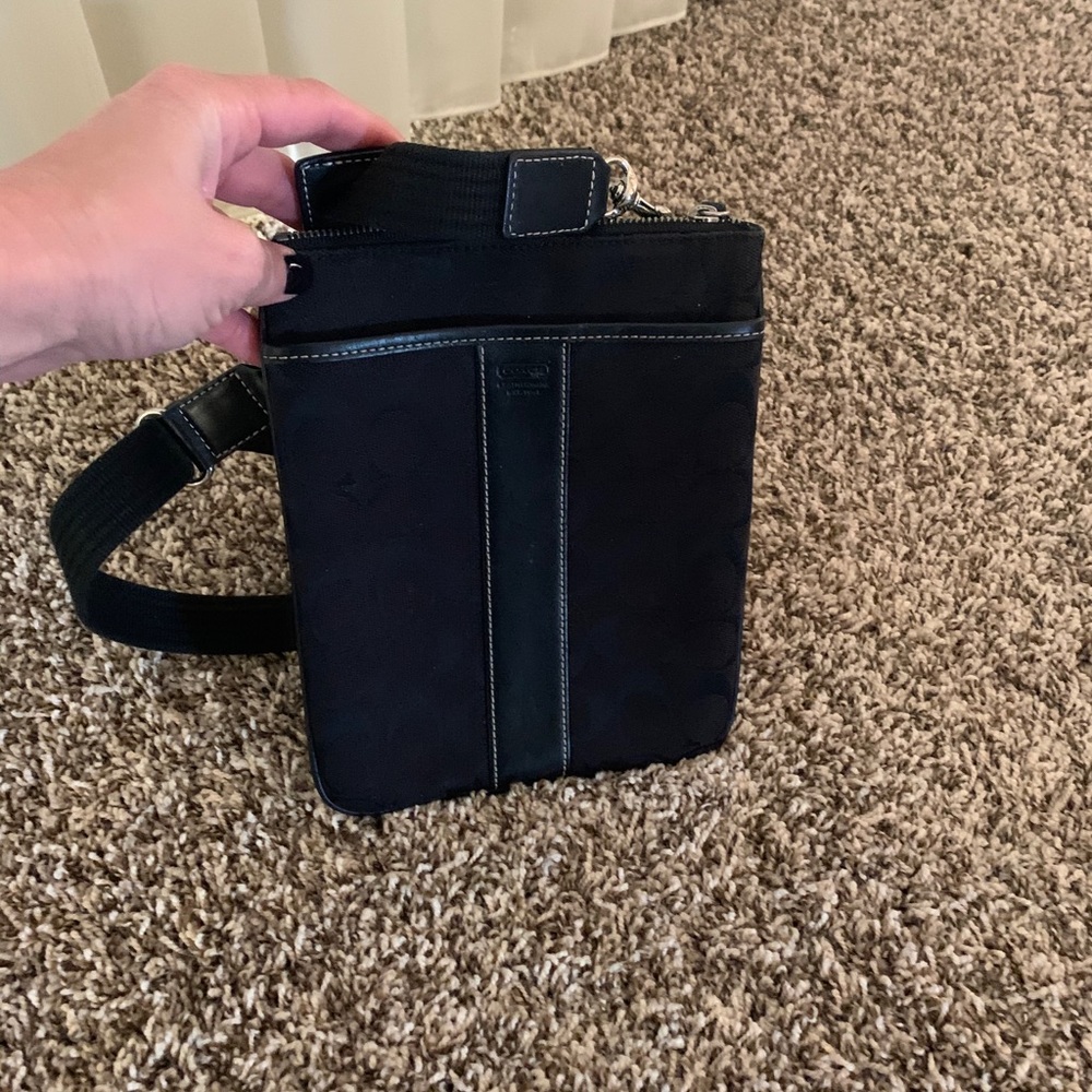 Black coach crossbody purse